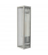 Lantern Wall Light Polished Stainless Steel IP44, 1x E27