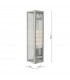 Lantern Wall Light Polished Stainless Steel IP44, 1x E27