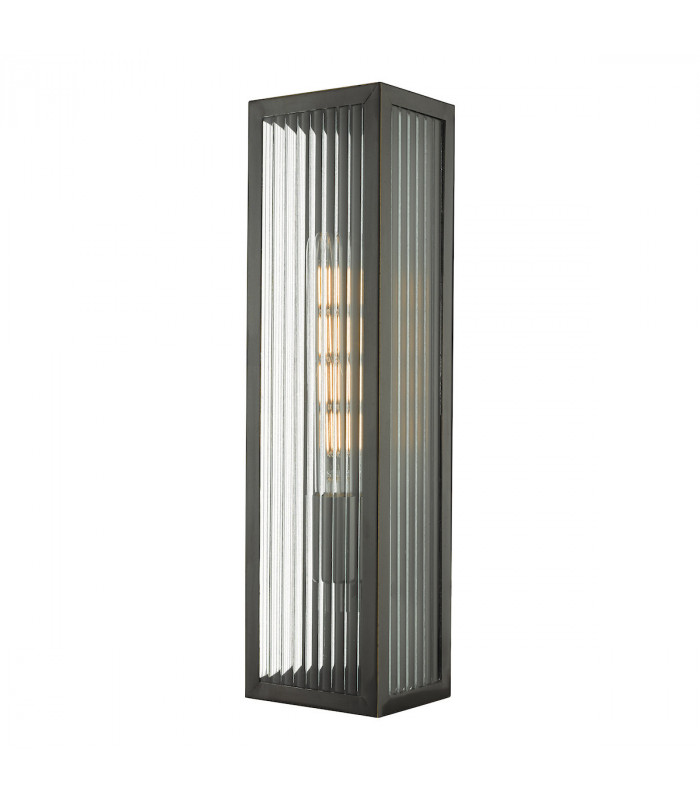Lantern Wall Light Rubbed Bronze Large IP44