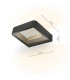 Wall Light Square Anthracite IP65 LED