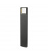Outdoor Bollards Post with Square Light Anthracite IP65 LED
