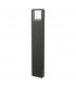 Outdoor Bollards Post with Square Light Anthracite IP65 LED
