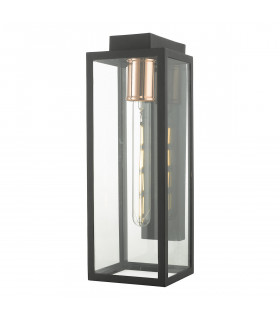 Lantern Wall Light Black IP43
