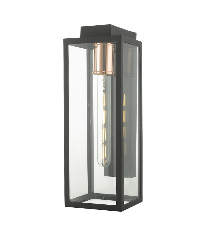 Lantern Wall Light Black IP43