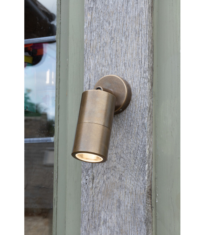 Spotlights Wall Light Antique Brass IP65, 1x GU10