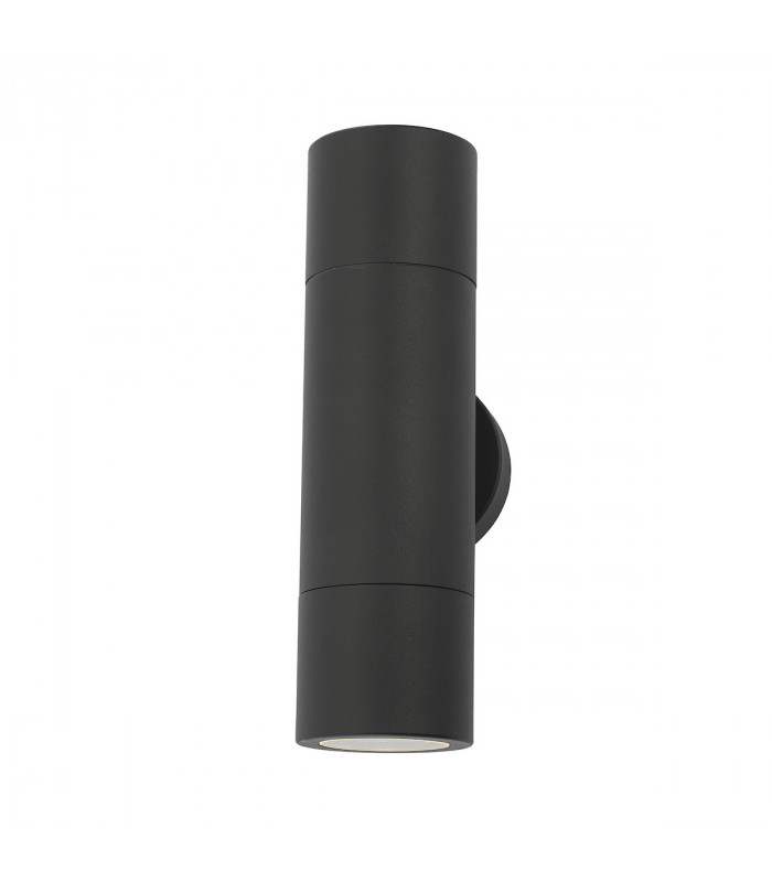 Up & Down Wall Light Black IP65, 2x GU10