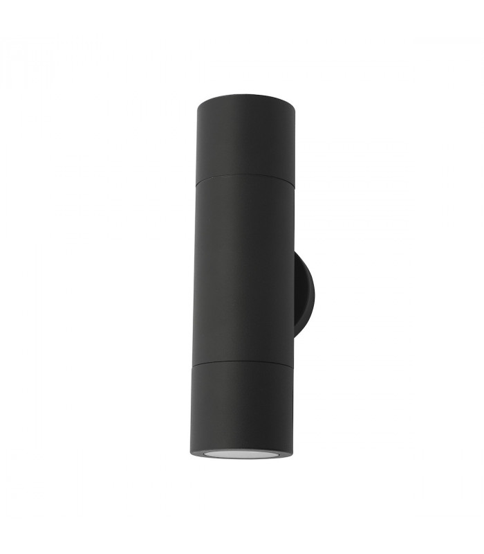 Up & Down Wall Light Black IP65, 2x GU10