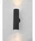 Up & Down Wall Light Black IP65, 2x GU10