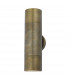 Up & Down Wall Light Antique Brass IP65, 2x GU10