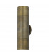Up & Down Wall Light Antique Brass IP65, 2x GU10