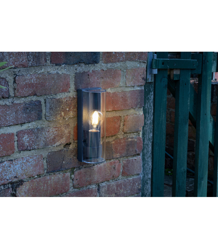 Flush Ceiling Light Wall Light Anthracite IP65, 1x E27
