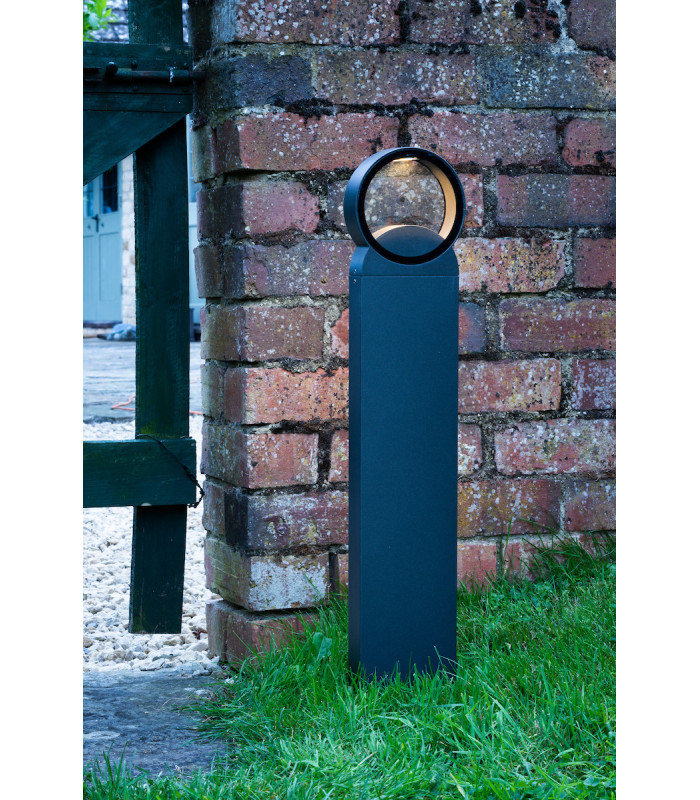 Outdoor Bollards Post With Square Light Anthracite IP65 LED