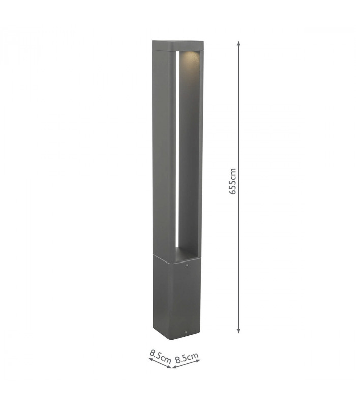 Outdoor Bollards Post Anthracite IP65 LED