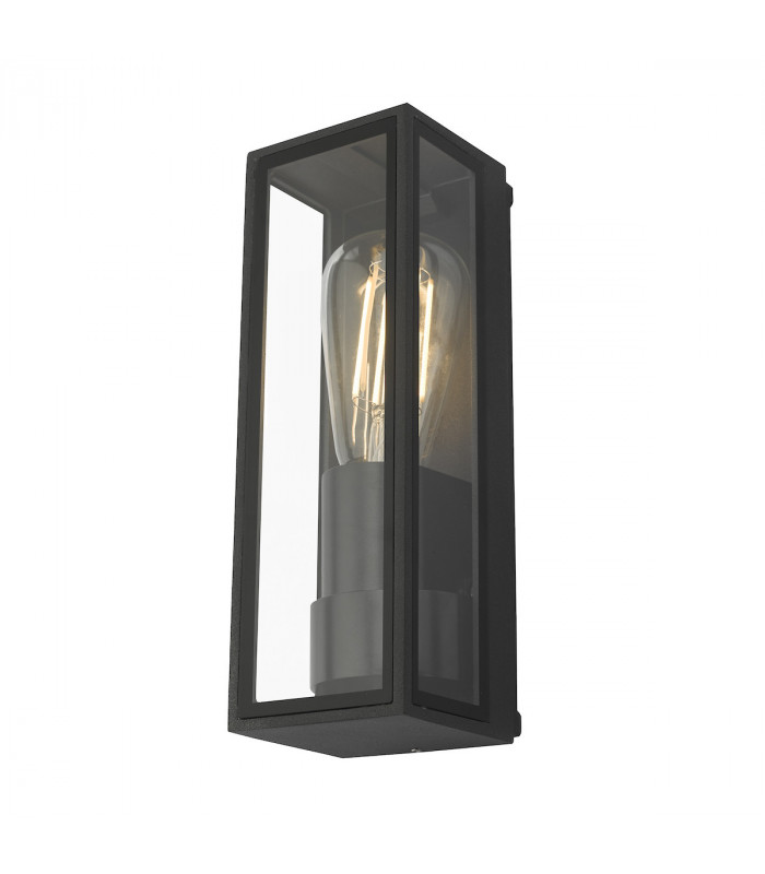 Lantern Wall Light Anthracite IP65, 1x E27
