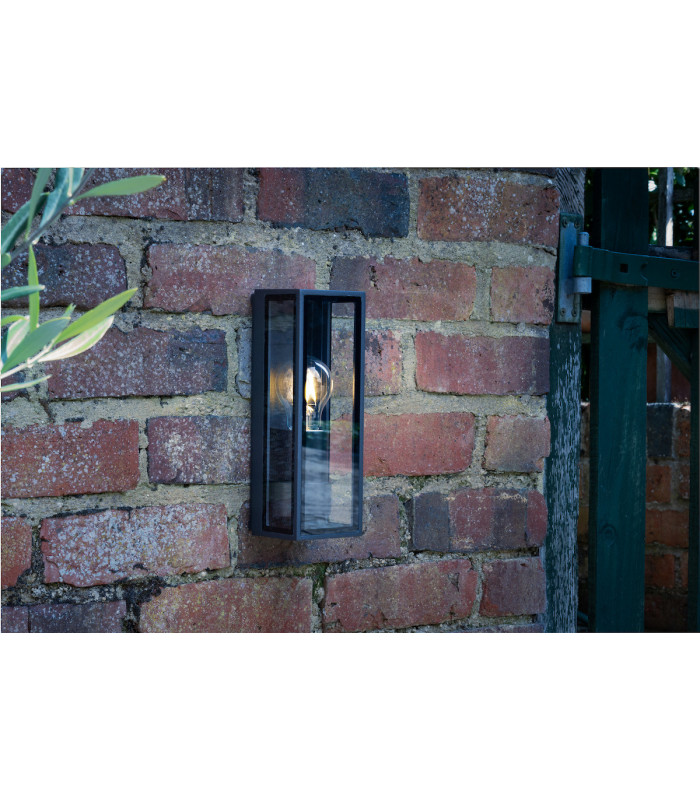 Lantern Wall Light Anthracite IP65, 1x E27