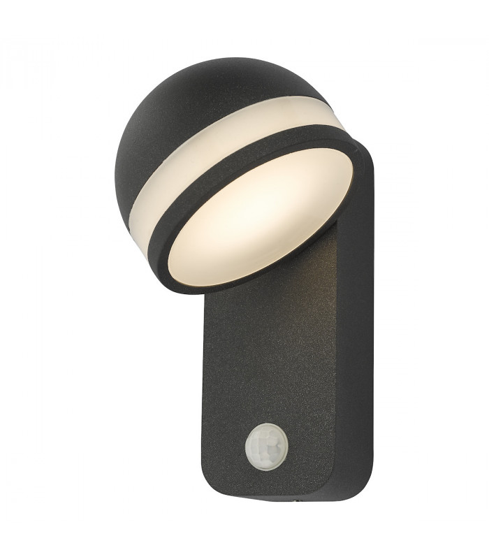 Down Lighters Outdoor Wall Light Adjustable Head Anthracite Sensor IP65 LED