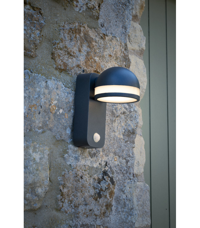 Down Lighters Outdoor Wall Light Adjustable Head Anthracite Sensor IP65 LED