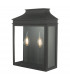 Lantern Coach Lantern Wall Light Black IP44, 2x E14