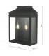 Lantern Coach Lantern Wall Light Black IP44, 2x E14