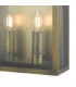 Lantern Coach Lantern Wall Light Weathered Brass IP44, 2x E14