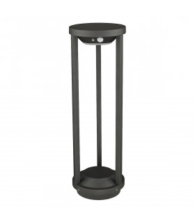 Outdoor Bollards Post Anthracite Solar Powered PIR Sensor IP65 LED