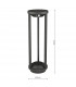 Outdoor Bollards Post Anthracite Solar Powered PIR Sensor IP65 LED
