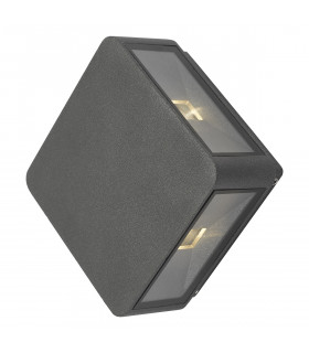 Wall Light Square Anthracite IP65 LED, 4x LED