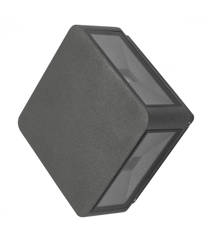 Wall Light Square Anthracite IP65 LED, 4x LED
