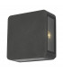 Wall Light Square Anthracite IP65 LED, 4x LED