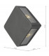 Wall Light Square Anthracite IP65 LED, 4x LED