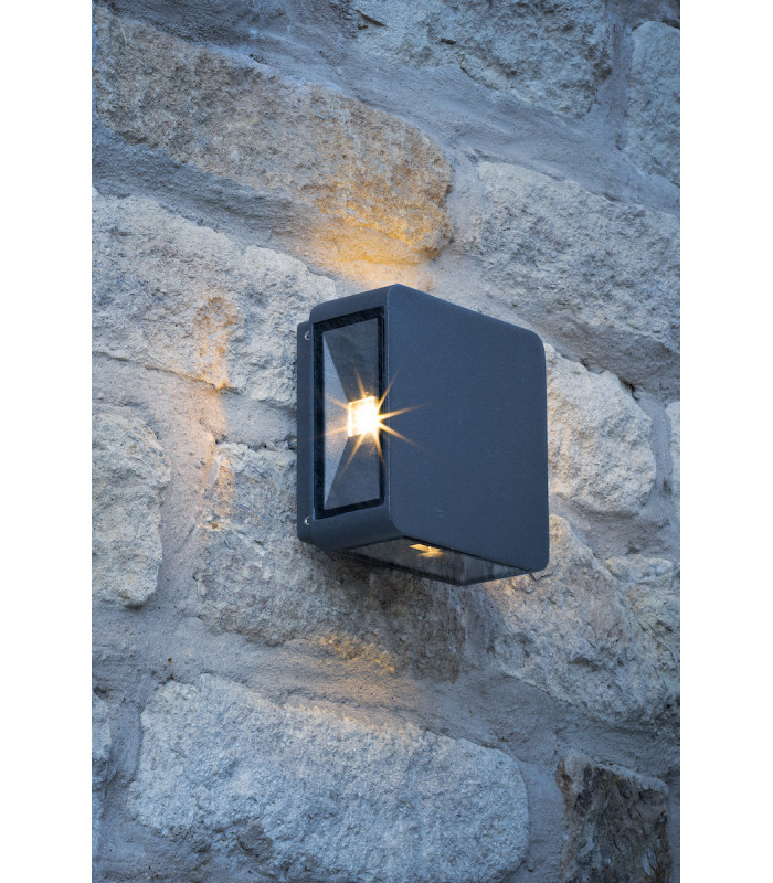 Wall Light Square Anthracite IP65 LED, 4x LED