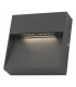 Flush Ceiling Light Outdoor Wall Light Square Eyelid Anthracite IP65 LED