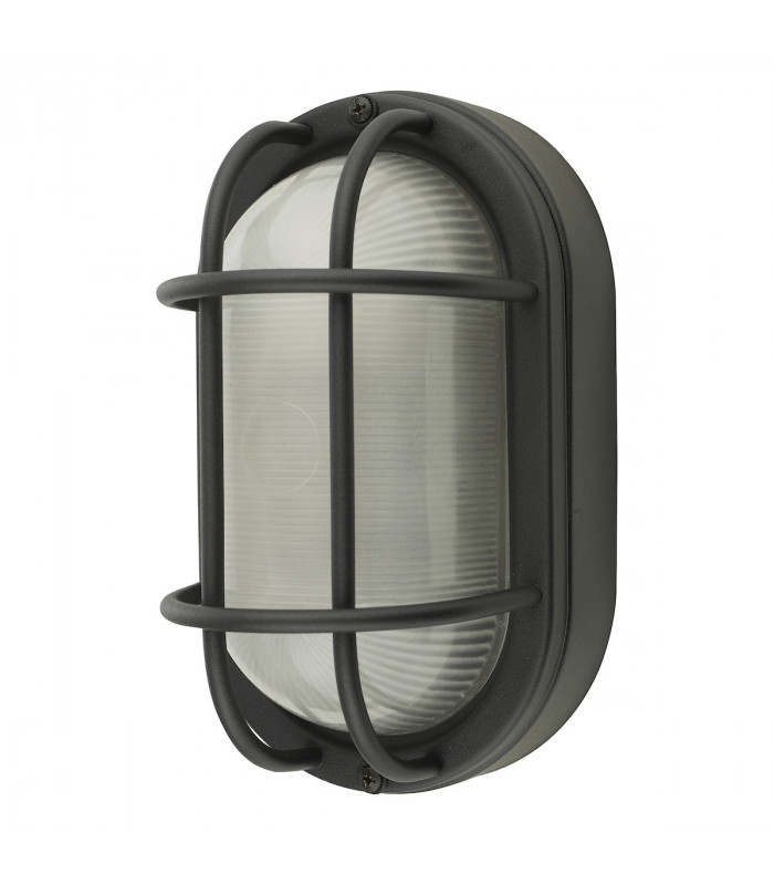 Bulkhead Small Outdoor Wall Light Matt Black IP44
