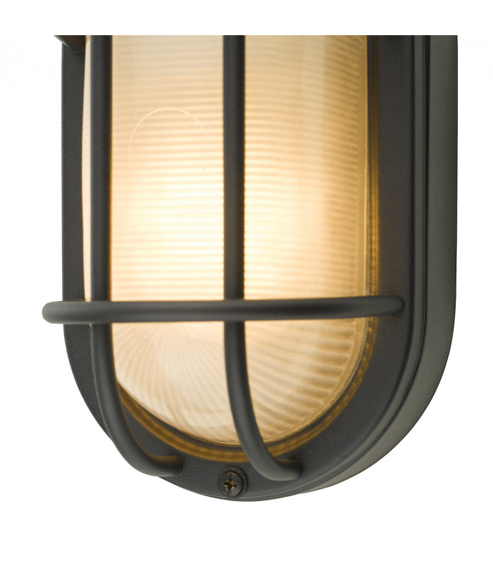 Bulkhead Small Outdoor Wall Light Matt Black IP44