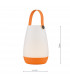 Portable BEPPE Table Lamp Opal Acrylic, Orange Base & Handle IP54 LED