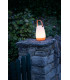 Portable BEPPE Table Lamp Opal Acrylic, Orange Base & Handle IP54 LED