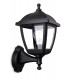 Outdoor Wall Lamp 4 Panel Black IP44, E27