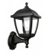 Outdoor PIR Motion Sensor Wall Lamp Black IP44, E27