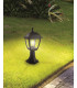 Outdoor Pedestal Light 4 Panel Black IP44, E27
