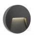 Outdoor Integrated LED Surface Mounted Wall & Step Light Round Graphite IP65