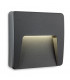 Outdoor Integrated LED Surface Mounted Wall & Step Light Square Graphite IP65