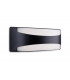 Outdoor Integrated LED Flush Wall Light Rectangle Black IP65