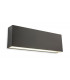 Outdoor Integrated LED Down Light Rectangle Graphite IP65