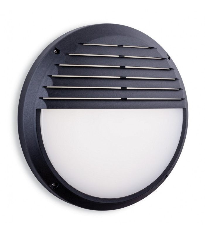 Outdoor Integrated LED Bulkheads Round Black IP65
