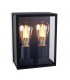 Outdoor Flush Box Wall Light Black IP44, E27