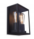 Outdoor Flush Box Wall Light Black IP44, E27