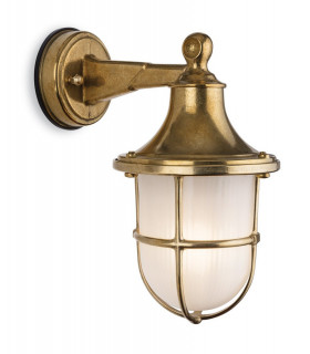 Outdoor Brass Wall Lantern Brass IP64, E27