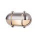 Outdoor Brass Bulkheads Wall Light Oval Nickel Finish IP64, E27