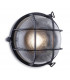 Outdoor Bulkhead Wall Light Round Black IP65, E27