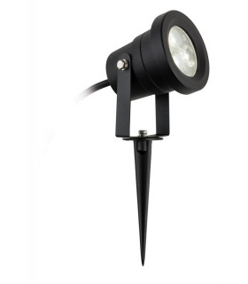 Outdoor Integrated LED Wall & Spike Light Black IP65
